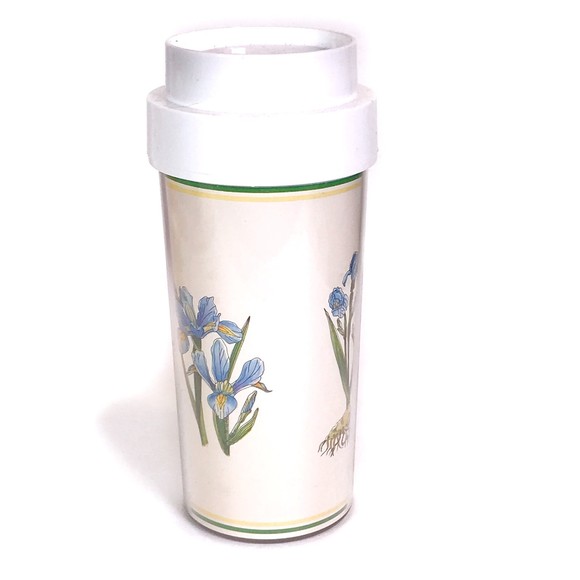 ThermoServ Travel Tumbler IRIS with Original Box Vintage NEW Old Stock 12oz - Picture 6 of 9